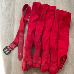 Nike baseball/softball belt & socks